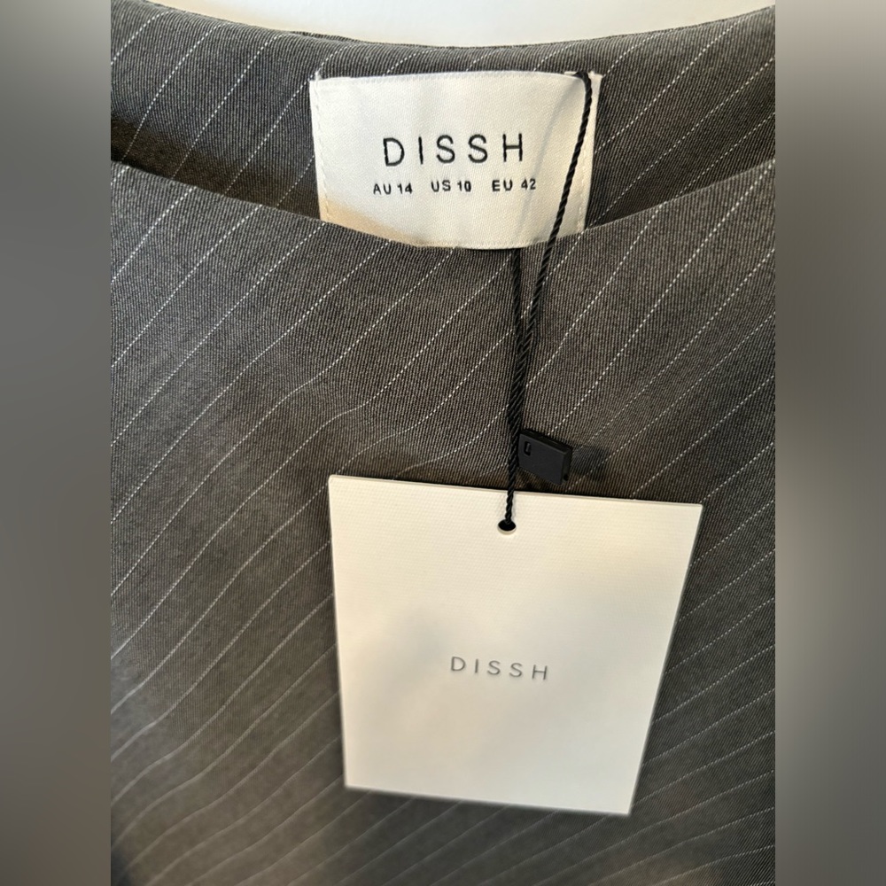 DISSH Maxi Dress Gray Pinstripe - Picture 6 of 6